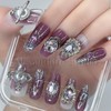 Alexandrite Studio Press On Nails --- Amethyst Elegance - Size: