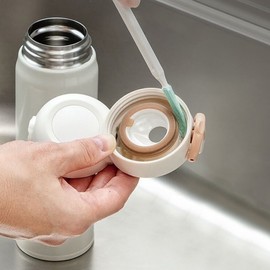 3-Piece Fine Tumbler Cleaning Brush Set with Lid and Crevice Mini Brushes - Microfiber Nylon for Thermos and Dishwashing Brush 5ea