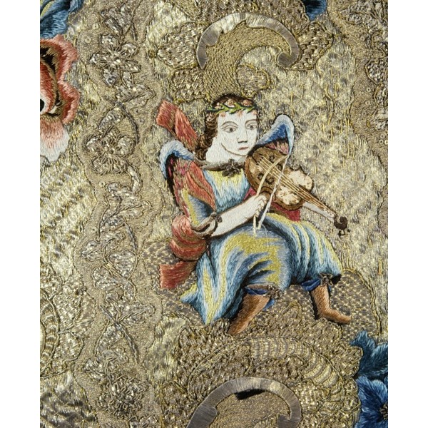 Chasuble 18Th Century Ndetail Of A Chasuble Embroidered With Gold