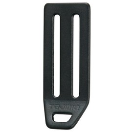 Tajima TA-LAD2BK Safety Belt, L-Shaped D-Ring Clasp (Aluminum 2 Holes, Black), For Belt Width 2.0 inches (50 mm), Lightweight Aluminum, With Safety Rope Mounting Holes