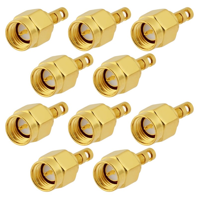 POBADY 10 Piezas Conectores SMA de 50 Ohmios SMA Conector