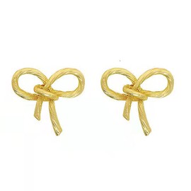 Gold Bow Butterfly Stud Earrings for Women - Gold Plated Hypoallergenic Stud Earrings for sensitive ears