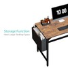 Lufeiya Computer Desk with Drawers - 40 Inch Work Reversible