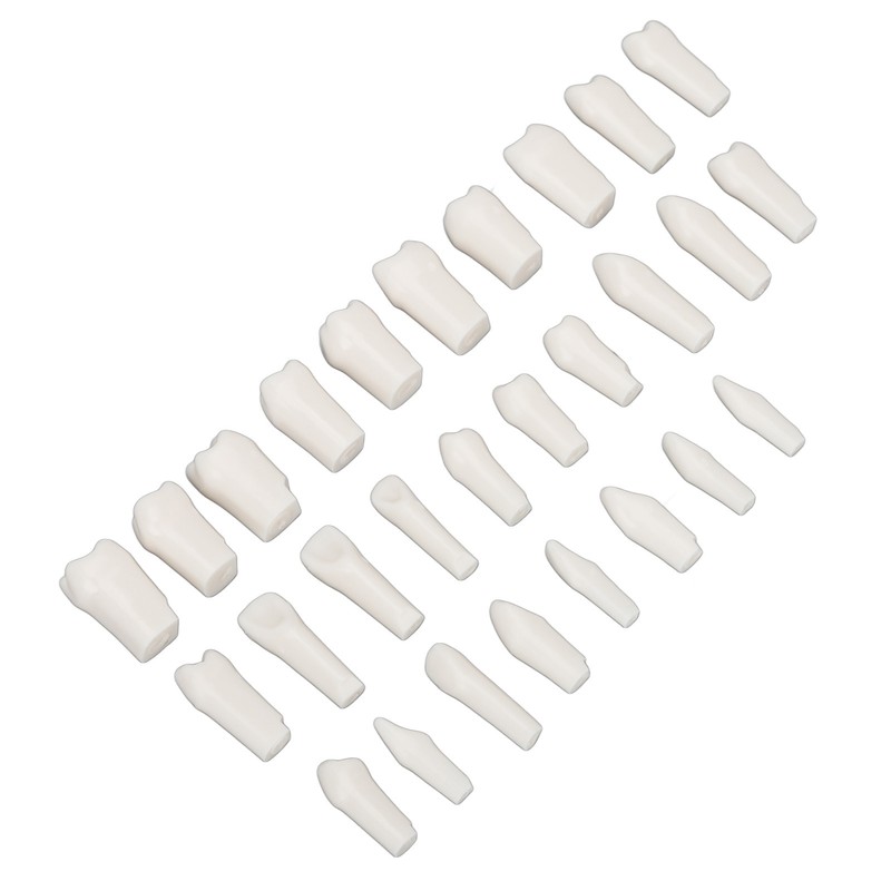 28Pcs Removable Teeth Piece Durable Plastic Removable Design False Teeth