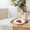 Tobulkirl Woven Placemats Set of 10, 13.5" Round Rattan Placemats,