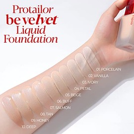 Espoir Base Maquillaje Pro Tailor Velvet Spf22 Petal Cobertura Duradera Potente Crema Fina