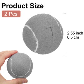 sourcing map 2 Pcs Precut Walkers Tennis Balls, Universal Precut Glide Ball Walkers Accessories Glides for Furniture Legs and Floor Protection, Gray