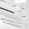 32" Shower Door Bottom Deflector for Chrome Framed Shower Door