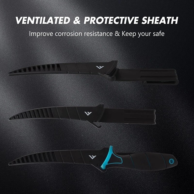 FLISSA 4 PCS Fillet Knife Set Boning Knife & Bait