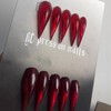 Luxury Press on Nails Long Curved Stiletto Handmade Eagle Claw