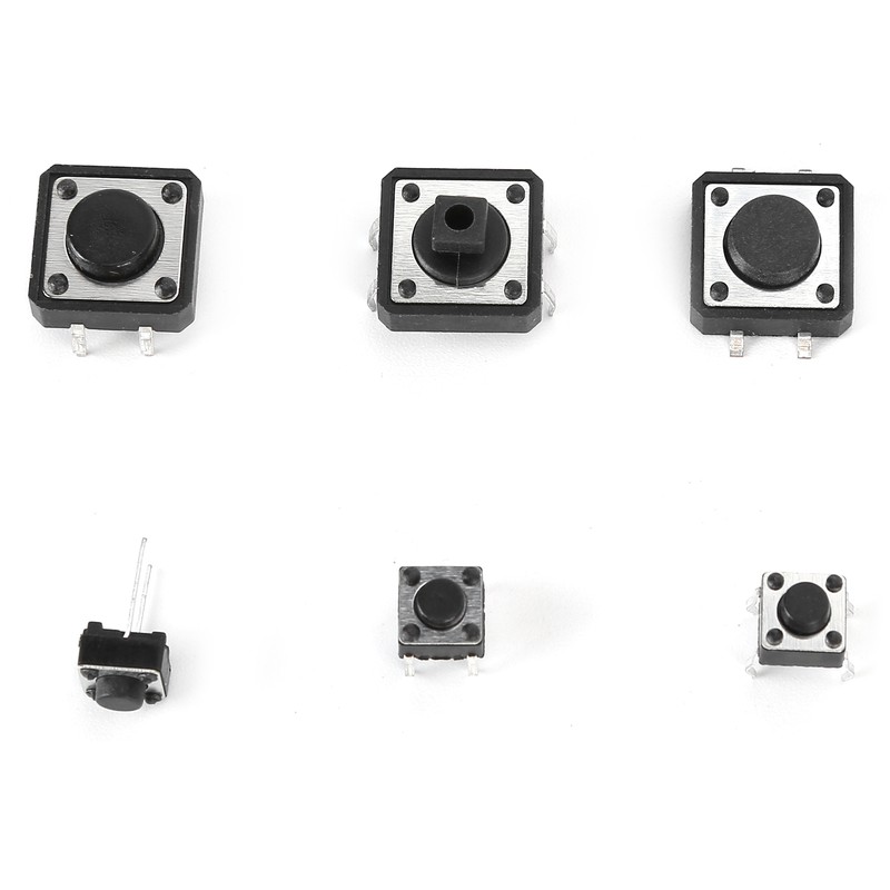 Tactile Push Button Switches 25 Values 12V 50mA Micro Momentary