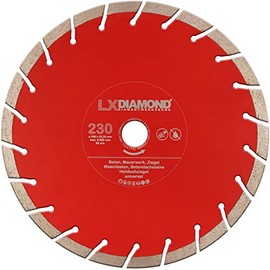 LXDIAMOND Diamond Cutting Disc 230 mm x 22.23 mm Professional Diamond Disc Concrete Stone Masonry Brick Washed Concrete for Angle Grinder 230 mm