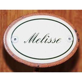 Garden – Herb Lemon Balm – Enamel 25 cm Small