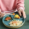 Delphinus 8 Pack 9 Inch Divided Plates For Adults, 3