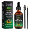 Tiuedu Jamaican Black Castor Oil for Hair Growth,Thicker Eyelashes &