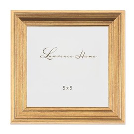 Lawrence Frames 5"L x 5"W Sutter Burnished Gold Picture Frame