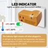 MAXKOSKO 4 PCS Freeze Thermostatically Controlled Outlet，Automatically Turn On Below