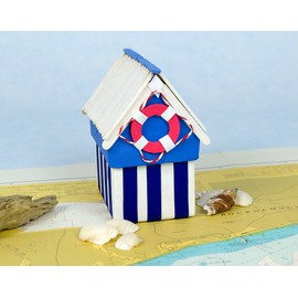 4 House Shaped 10.5cm Paper Mache Boxes to Decorate | Papier Mache Boxes