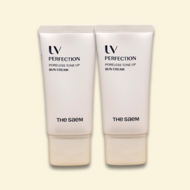 The Saem UV Perfection Poreless Tone-Up Sun Cream Special Set SPF 50+ PA++++ 50ml x 2 / 더샘 유브이 퍼펙션 포어리스 톤업 선 크림 기획 세트 SPF 50+ PA++++ 50ml x 2개