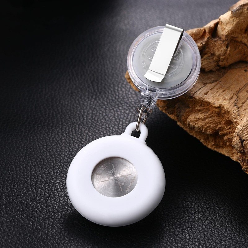 Avaner Retractable Nurse Pocket Watches: Clip-on Silicone Lapel Hanging Brooch