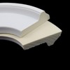 Semetall 2Pcs Lighting PU Ceiling Medallion,White Ceiling Medallion 10 inches