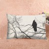Nicokee Throw Pillow Cover Gothic Raven On A Tree Branch