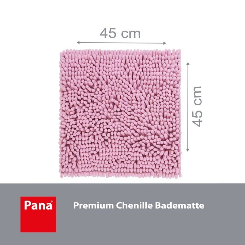 PANA® Premium Chenille Bath Mat (45 x 45 cm) •