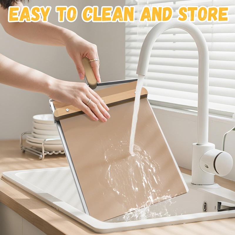 Sliding Pizza Peel, large Pizza Peel Metal Sliding Tray 15"