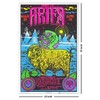 Aries Zodiac Sign - Flocked - Blacklight Poster - 23"