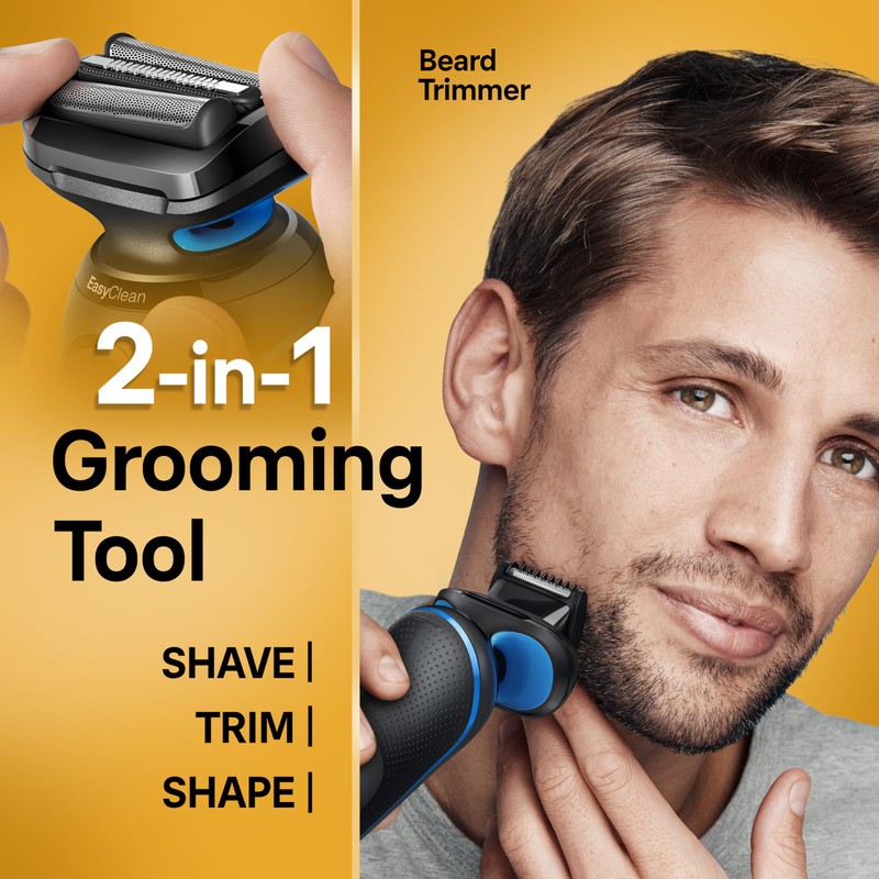 Braun Electric Shaver for Men, Series 5 5120s, Wet &