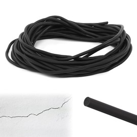 20 Metre Joint Sealing Cord, Diameter 4 mm Diameter Joint Filling Profile, Seal Foam Round Cord Black Joint Sealing Cord EPDM Round Sealing Cord Joint Cord Filling Cord for Doors Windows Ceilings