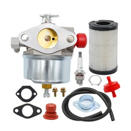 JUUDDENPARTS 632795A Carburetor Kits, Replacement for Tecumseh TVS90 TVS100 ECV100 TVS120 TVS105 TVS115 TVXL115 TVXL90 TNT120 LAV35 TVXL115 Engine, Replacement for Craftsman Eager 1 Lawn Mower Parts