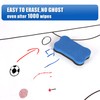 2 Piece Large Magnetic Soccer Coaches Clipboard,White Dry Erase Coaching