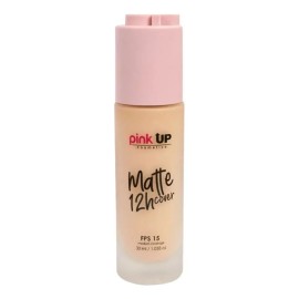 Pink Up Maquillaje Liquido Acabado Matte Larga Duración Tono 200 Light