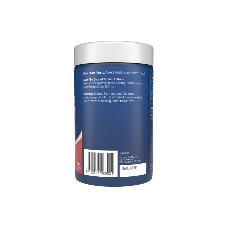 Bioglan Glucosamine + Chondroitin 180s
