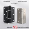 3 Pack Self Closing Door Hinge,5.8 Inch Spring Loaded Hinges,