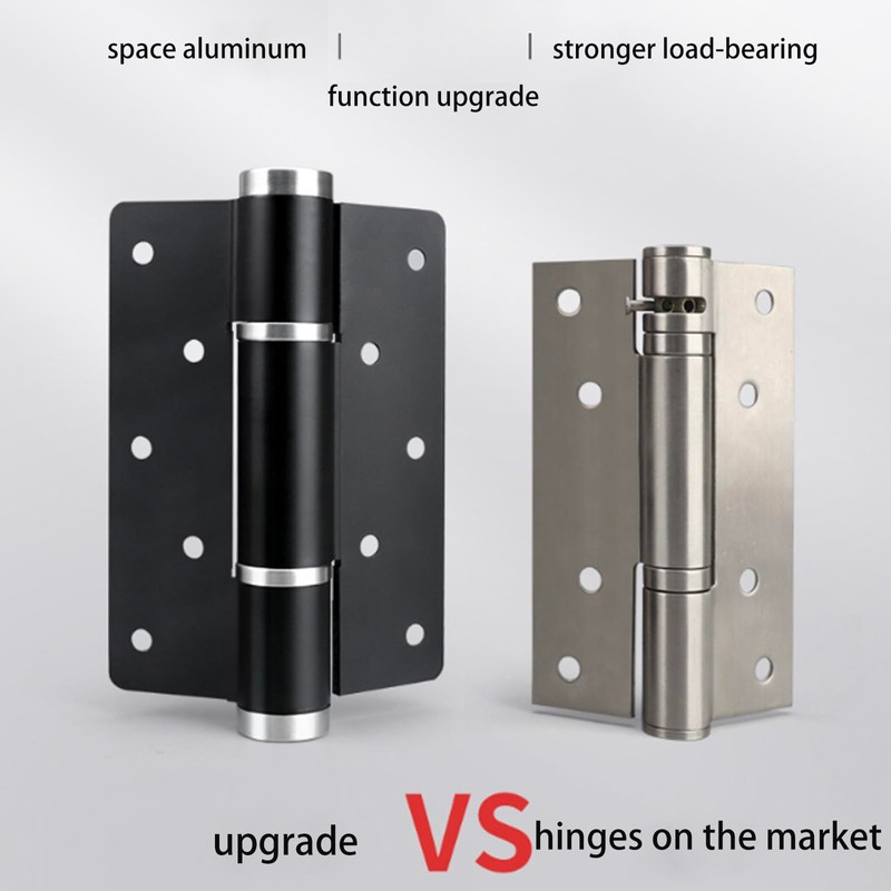 3 Pack Self Closing Door Hinge,5.8 Inch Spring Loaded Hinges,