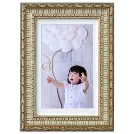 Larson Jules Berlin Cabin Picture Frame (5x7 inch = 127x178 mm) Inner Diameter with Postcard Insert Mat (Window Size 94x142mm) Silver