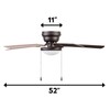 Portage Bay 51492 Cherry Hill Ceiling Fan, 52, Sienna Bronze