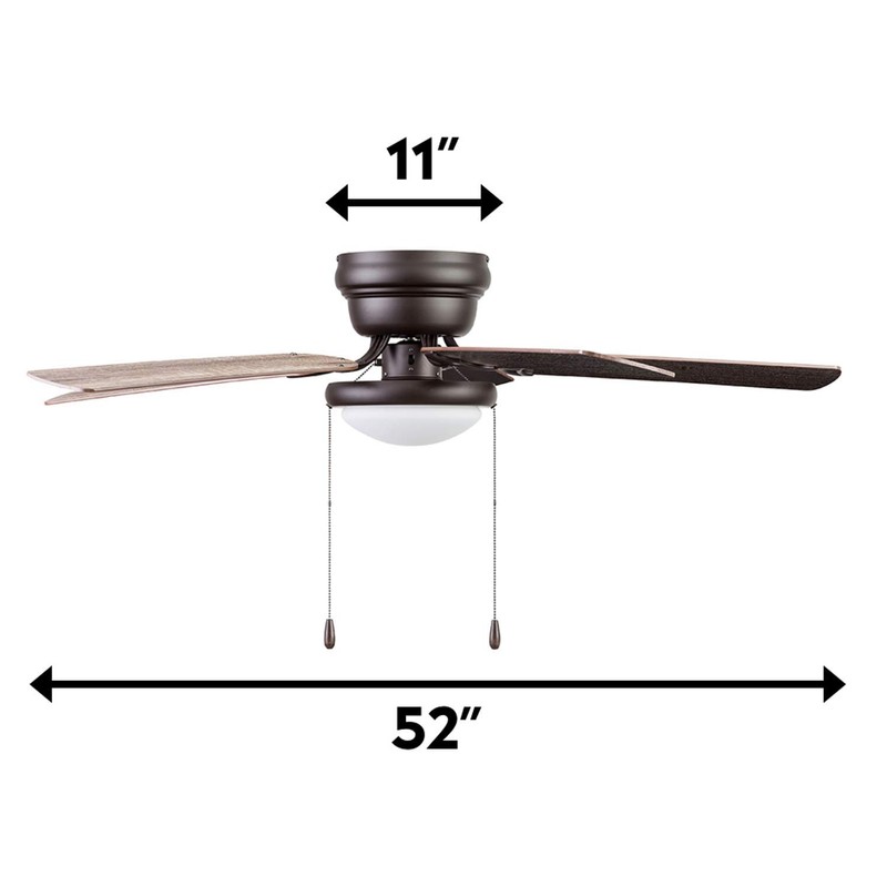 Portage Bay 51492 Cherry Hill Ceiling Fan, 52, Sienna Bronze