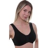 Gemm Womens's Front Fastening Mastectomy Bras with Pockets Non Wired