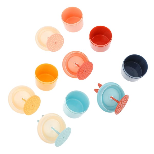 BIUDECO 5pcs Portable Manual Milk Bubbler for Bath Facial Cleansing