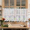 Rndqw 1PC Cafe Curtains, Kitchen Curtains for Windows with Lavender