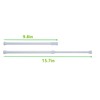 Tension Rods, 4 Pack Adjustable Spring Steel Cupboard Bars Tension