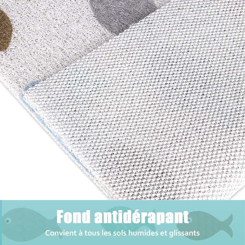 Shower Mat Non-Slip 60 x 60 cm Safety Mat Comfort