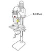 DNLK Drill Chuck Fits Jet Jdp-14J - 1/2" Heavy Duty