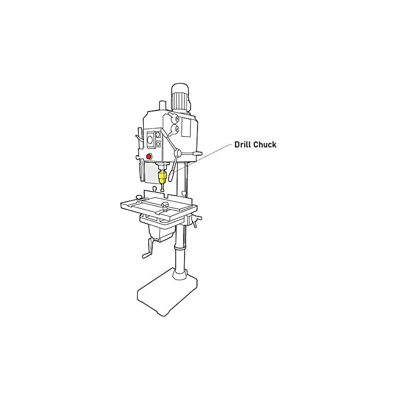 DNLK Drill Chuck Fits Jet Jdp-14J - 1/2" Heavy Duty
