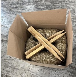 Farm Plastic Supply - Straw Wattle Kit - Straw Wattle, Wattles, Erosion Control, Slope Stabilization, Erosion Control Blanket, Wooden Stakes, 2 Foot Wood Stakes (9" x 12' - Straw Wattle)