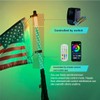 2 Pack 3ft LED Whip Lights with Warning Light, Spring