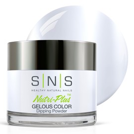 SNS HEALTHY NATURAL NAILS SNS Nail Dip Powder, Gelous Color Dipping Powder - Heirloom Pearls (White, Shimmer) - Long-Lasting Dip Nail Color Lasts 14 Days - Low-Odor & No UV Lamp Required - 1 OZ